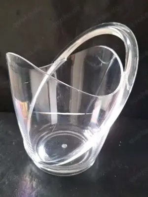 Sektkühler   20cm transparent Champagner Kühler Se