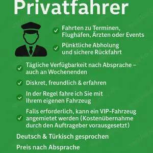 Privatfahrer in Ulm   Zuverlässig, diskret & flexibel