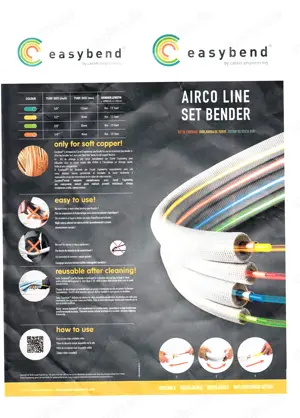 EASYBEND Rohrbiegestab-Set Innenbiegefeder-Set, Biegefeder 1 4",3 8",1 2",5 8"