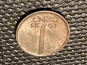 Münze Münzen Umlaufmünze Niederlande 1 Cent 1951