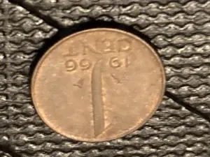 Münze Münzen Umlaufmünze Niederlande 1 Cent 1966