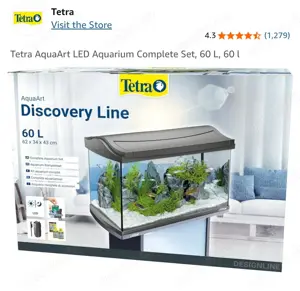 Aquarium Tertra 60l mit Unterschrank Bild 3