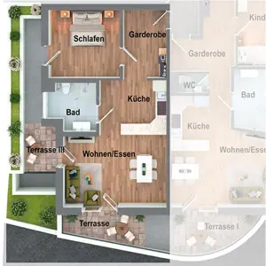 2,5-Zimmer-Wohnung: 75 m , 2 Terrassen, Garten, Erstbezug 2025, in 73117 Wangen bei Göppingen kaufen