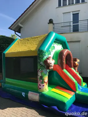 Hüpfburg Safari mit Rutsche zu vermieten