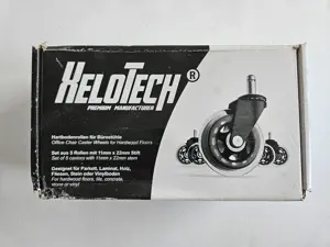 Kostenlos XeloTech Hartbodenrollen für Bürostühle 11mm-Stift