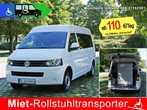 Miet-Rollstuhltransporter VW Bus behindertengerecht Rollstuhlrampe Rollstuhl