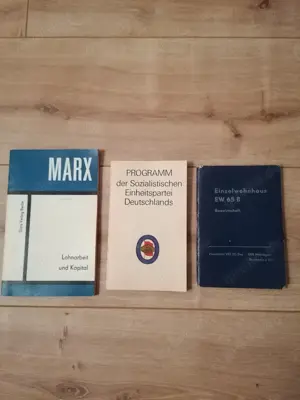 5x DDR Büchlein Statuten