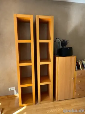 zwei Regale IKEA Kallax Buche furniert