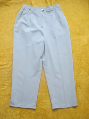 NEU Original VINTAGE Paperbag High Waist Hose RIGANI Gr. 34- 36  XS- S  hell- himmel- blau