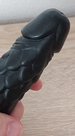 XXL Anal Dildo mit Saugfuß Schwarz Bild 4