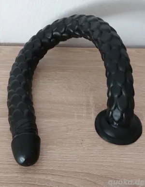 XXL Anal Dildo mit Saugfuß Schwarz Bild 2