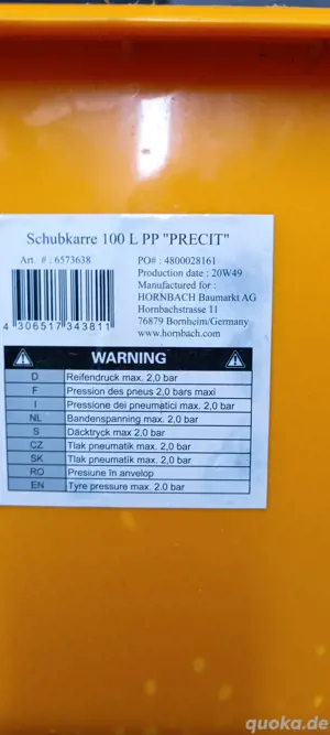 Kunststoff Schubkarre Bild 2