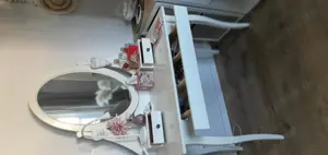 Schminktisch Frisiertisch mit Spiegel im Landhausstil, weiß