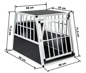 Hundebox trapezförmig, Aluminium 66 x 90 x 69,5 cm 