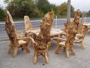 Rustikale Gartenbank vom Hersteller Bild 5