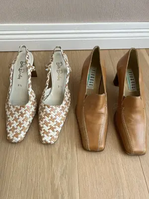 Markenschuhe Pumps Leder Größe 36 -36,5
