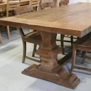 Klostertisch Esstisch Hartholztisch recycelt Teak Küchentisch 200x100cm in Starnberg NUR ABHOLER Bild 5
