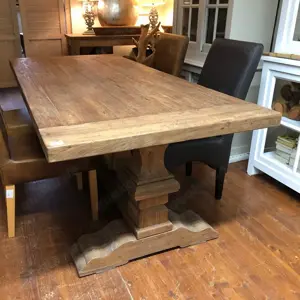 Klostertisch Esstisch Hartholztisch recycelt Teak Küchentisch 200x100cm in Starnberg NUR ABHOLER Bild 3