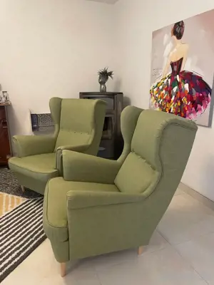 2 IKEA Strandmon Sessel   Grün
