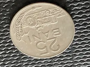 Münze Münzen Umlaufmünze Rumänien 25 Bani 1966