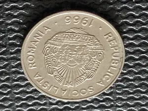 Münze Münzen Umlaufmünze Rumänien 15 Bani 1975 Bild 2