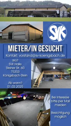 Geräumige Lagerhalle - sofort verfügbar!