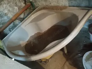 Eckbadewanne Acryl Badewanne Gartenteich Garten Bad