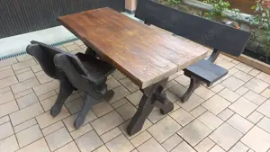 Holz- Gartengarnitur