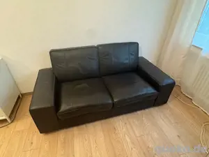 Ikea Kivik Sofa (dunkelbraun, Echtleder)