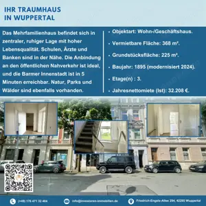 Mehrfamilienhaus in Wuppertal   Top Lage & Investitionsmöglichkeit!*
