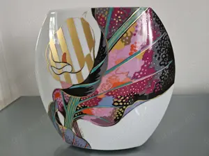Wie neu! Rosenthal Vase von Jan Van Der Vaart und Brigitte Doege Stier Taurus Germany TOP!