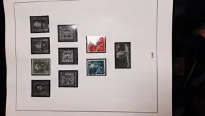 Briefmarken BRD 1949-1964 gestempelt auf Vordruckblättern