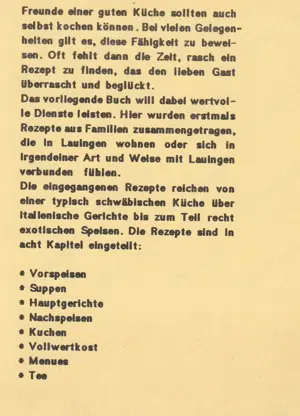 1. Lauinger Kochbuch Schwäbisches & Exotisches. Lauingen Bild 2