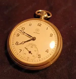 Junghans Astra Handaufzug Taschenuhr von Uropa - Vintage
