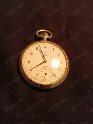 Junghans Astra Handaufzug Taschenuhr von Uropa - Vintage Bild 7
