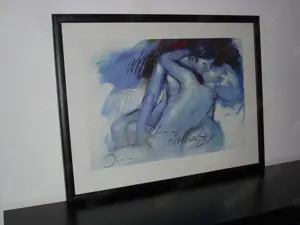 Kunstdruck mit Liebespaar