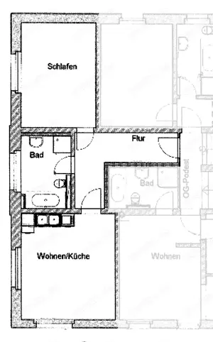 Helle und gemütliche 52 m -Wohnung mit offener Wohnküche   Bild 7