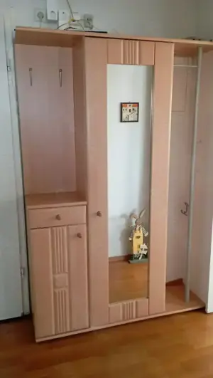 Garderobenschrank buche hell mit Spiegel