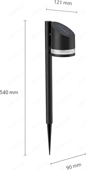 Philips Outdoor Solar Fyve Sockelleuchte Tageslichtsensor Bild 2