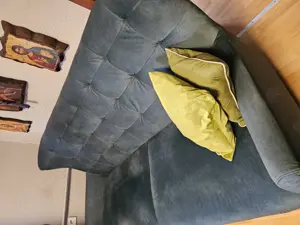 3 sitzer sofa fast neu dark petrol! 