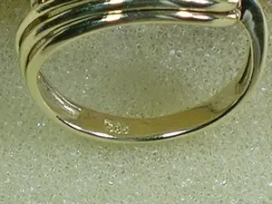 kleiner Diamant-Ring Größe 15,6 - 49 0,22 Carat TW-vsi 585 Gold Bild 5