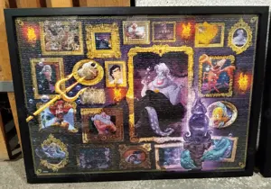 Ravensburger Villainous Disney Puzzle 1000 Bilderrahmen 70x50 cm Kunststoff Holz schwarz Bild 2