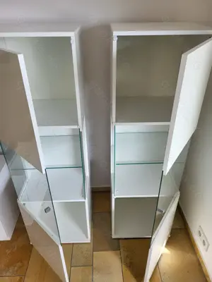 2 x Glasvitrinen 144cm (H)