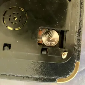 Alter LCD Wallet Reiseuhr 80er Travelling Clock Etui Schwarz Batterie selten OVP Bild 7