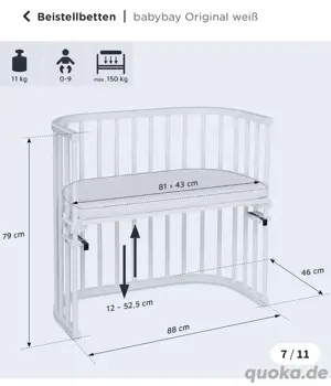  Beistellbett von babybay