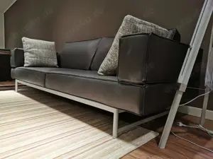 Cassina Reef Sofa Leder Schwarz Ausstellungsstück! Bild 4