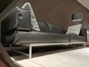 Cassina Reef Sofa Leder Schwarz Ausstellungsstück! Bild 3