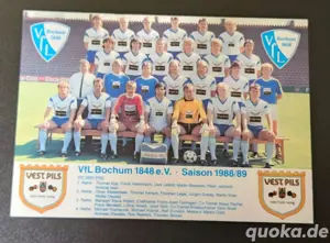 VFL BOCHUM Fans! 17teiliges AUTOGRAMMKARTEN SET (handsigniert) über 30 Jahre alt Bild 4