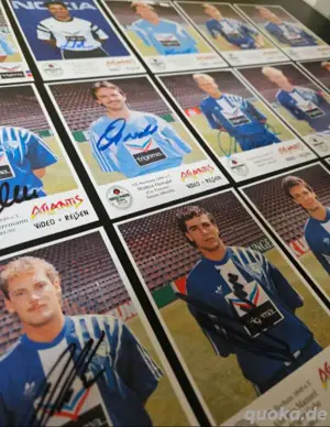 VFL BOCHUM Fans! 17teiliges AUTOGRAMMKARTEN SET (handsigniert) über 30 Jahre alt Bild 2