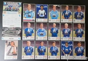 VFL BOCHUM Fans! 17teiliges AUTOGRAMMKARTEN SET (handsigniert) über 30 Jahre alt